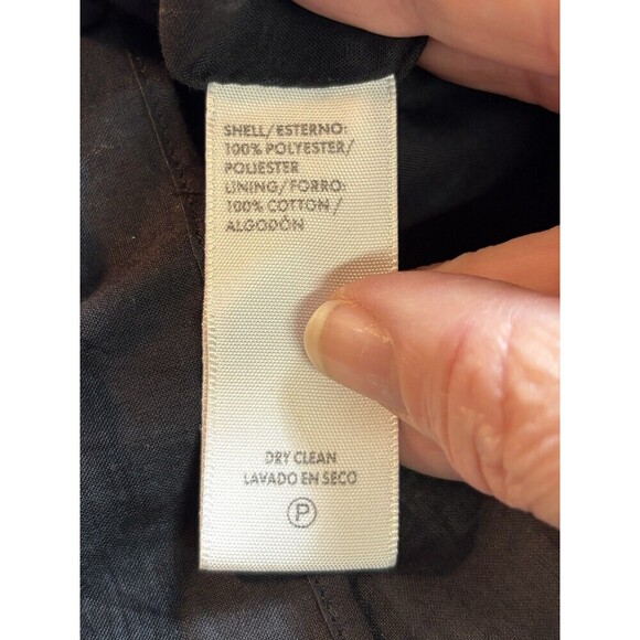 Rebecca Minkoff Shirt Dress Black Floral Medium Mini Sleeveless Drawstring Waist - Picture 10 of 12